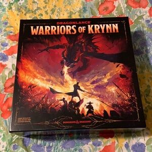DND Dragonlance Warriors of Krynn Cooperative Board Game 3-5 Players AS IS